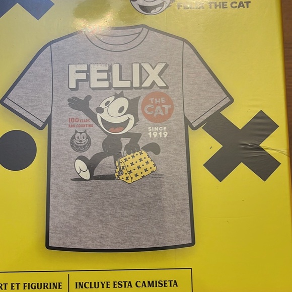 100th Anniversary Felix the Cat Short Sleeve shirt and Funko Pop combo - Picture 4 of 8